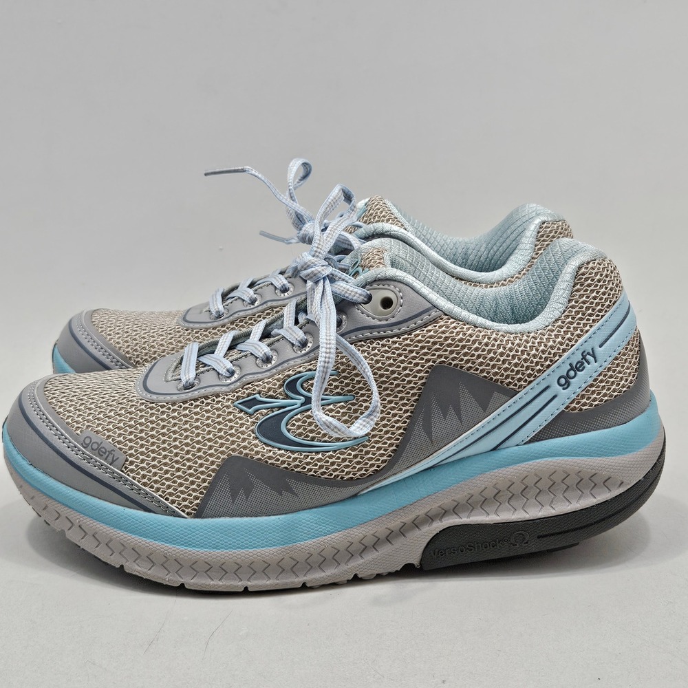 Gravity Defyer G-Defy Ion Women 9 Grey Blue TB9024FGU-M VersoShock Walking Shoes - Picture 4 of 14